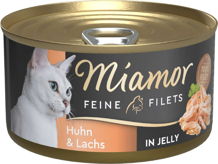Miamor Katzen-Nassfutter Feine Filets Huhn+Lachs in Jelly